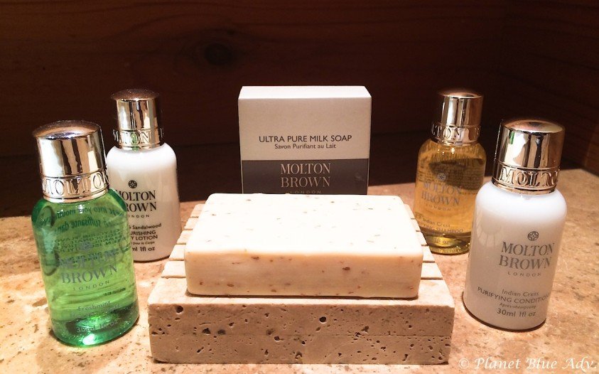 Milton Brown bath products at the Rainbow Ranch Lodge